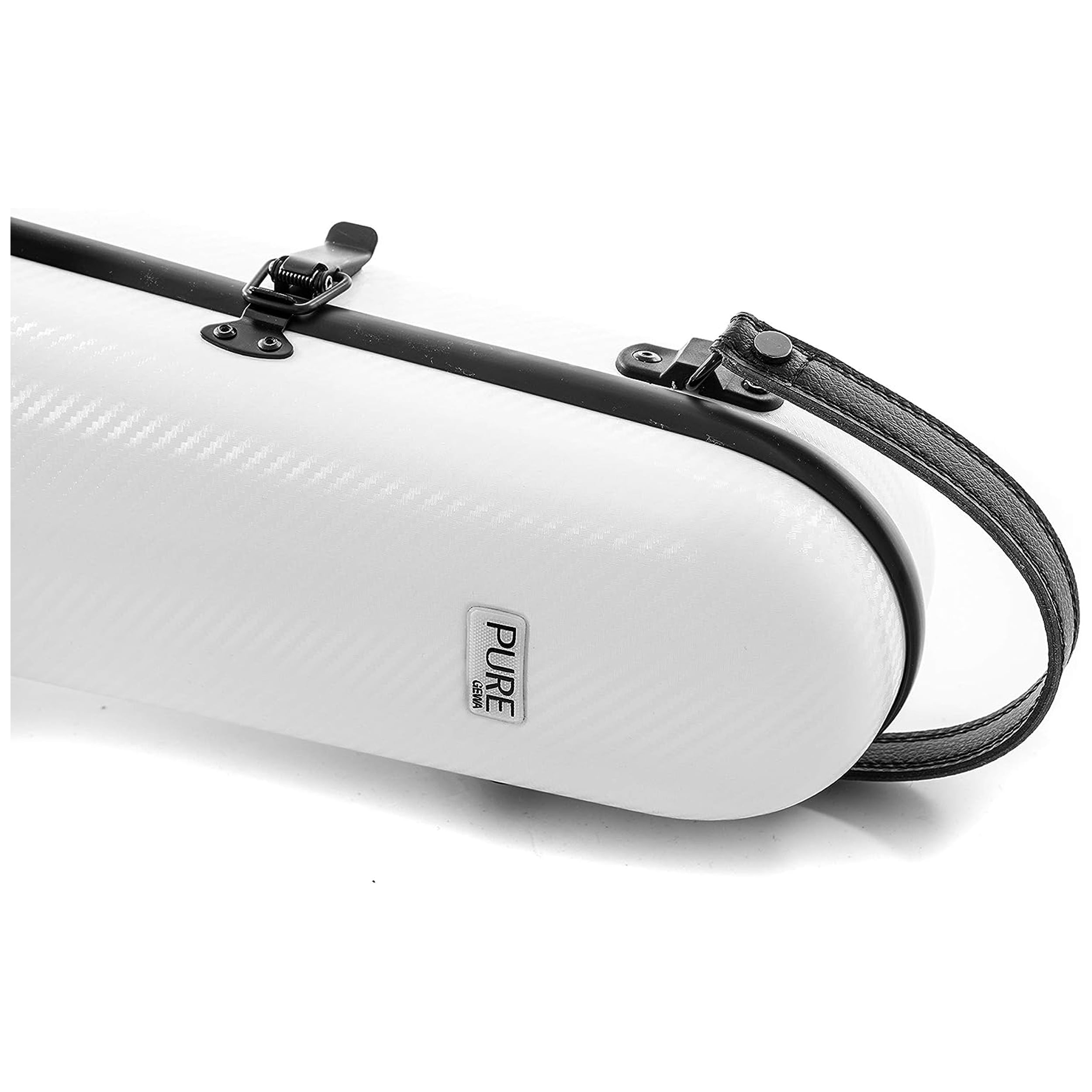 GEWA PURE 1.8 Shaped Violin Case - Polycarbonate Shell - White/Black