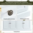 thumbnail image 6 of Euroco 58.3'' Kitchen Sideboard Storage Buffet Cabinet, Wood Buffet Cabinet with 4 Doors, 2 Drawers and Adjustable Shelves for Dining Room, White, 6 of 8
