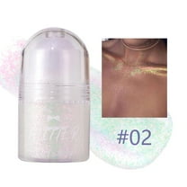 Roll-on Body Glitter, Body Glitter Gel, Chameleon Body Glitter Stick, Sparkling Sequins Paint Jelly Festival Party Body Shimmer Glitter Makeup for Fave Body Hair-#02