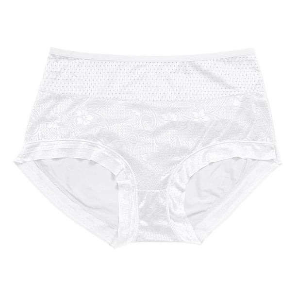 TAIAOJING Women Thong Plus Size Cotton Bikini Lace Soft Hipster Ladies