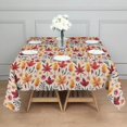 thumbnail image 3 of Fall Watercolor Autumn Leaves Pattern Square Tablecloth,Waterproof Square Table Cover,Wipeable Spillproof Washable Table Cover for Home Kitchen Party Decor 42"X42"(107x107cm), 3 of 6