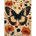 thumbnail image 1 of Qisvanset Framed Canvas Wall Art, 12x16 Inch Butterfly Floral Cottage Core Apartment Decor, 1 of 5
