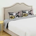thumbnail image 4 of Ryvnso Satin Pillowcase Cow with Flag Sunflower Pillow Cases Standard Size 30x20in, 4 of 6