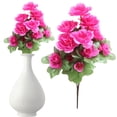 thumbnail image 4 of Artificial Azalea Flowers,Realistic Faux Spring Floral Stems, Outdoor Garden Patio Decor, Wedding Party Home Decoration Gift，Purple, 4 of 5