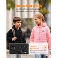 thumbnail image 5 of HENNCHEE Lightweight Kids Heated Jacket for Boys Girls with Battery Pack, Black M, 5 of 6