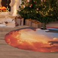 thumbnail image 5 of KLL 30" Christmas Tree Skirt Red And Blue Fire Cloud Dragon Xmas Tree Skirts Mat for New Year Xmas Holiday Party Indoor Outdoor Home Decoration, 5 of 5