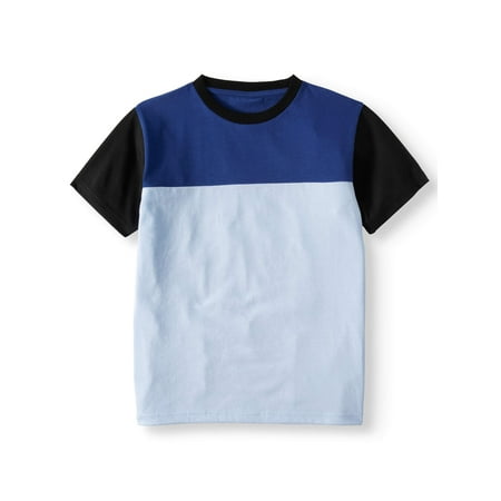 Stroker Short Block - Short Sleeve Color Block Raglan Tee Shirt (Big Boys)