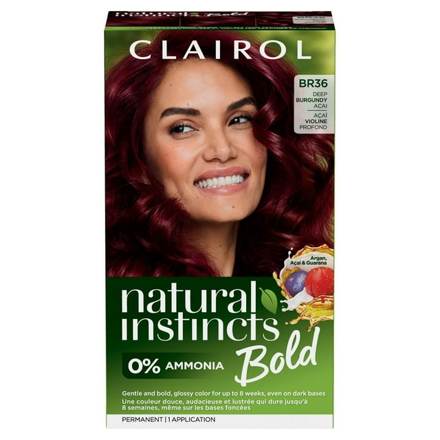 Clairol Natural Instincts Bold Permanent Hair Dye with 0% ammonia
