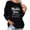 Black, variant on JGGSPWM I M the Middle Sister I M the R Eason We Have Rules Blouse Long Sleeve Tunic Crewneck Regular Fit Tshirt Womens Tops Spring Pullover Letter Print Casual Tee Shirts Black XXL