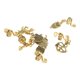 thumbnail image 5 of Ofertas Únicas 6 Cuffs para Cabello Dreadlock Clips de Cabello en Forma de Serpiente Búho en Tono Dorado, 5 of 5