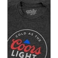 thumbnail image 2 of Tee Luv Cold As The Rockies Coors Light Beer Charcoal Gray Shirt (Men's) (L), 2 of 8