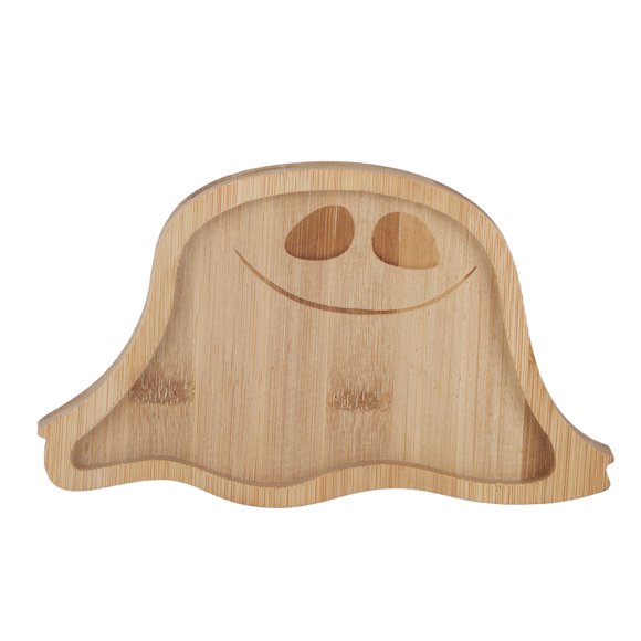 Bandeja de calabaza de Halloween con adorable diseño de fantasma