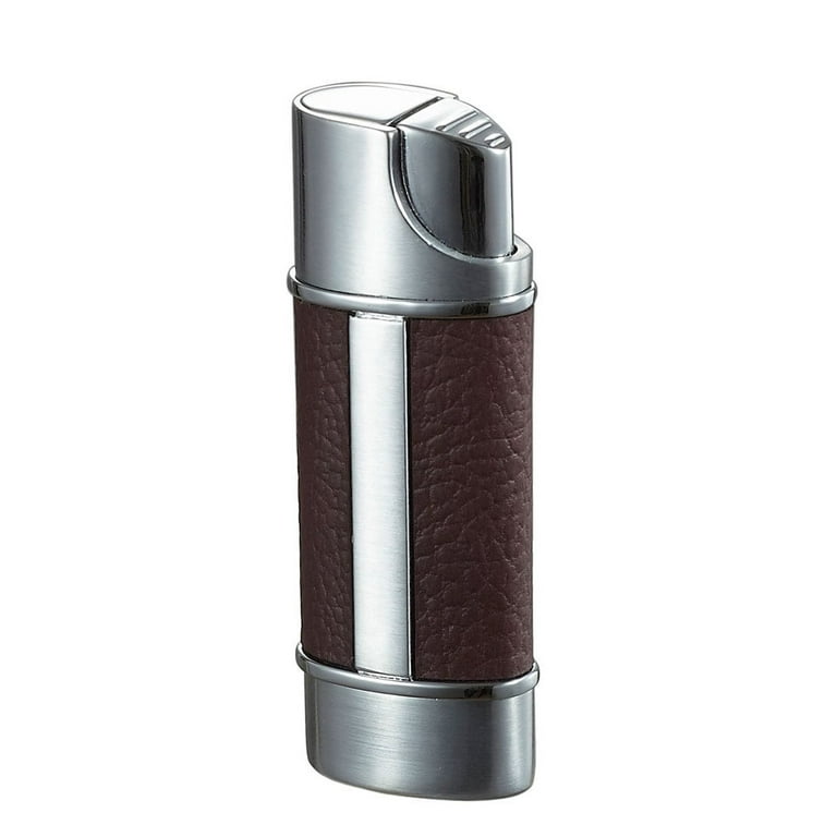 Visol VLR101604 Piccolo Single Torch Flame Cigar Lighter - Brown