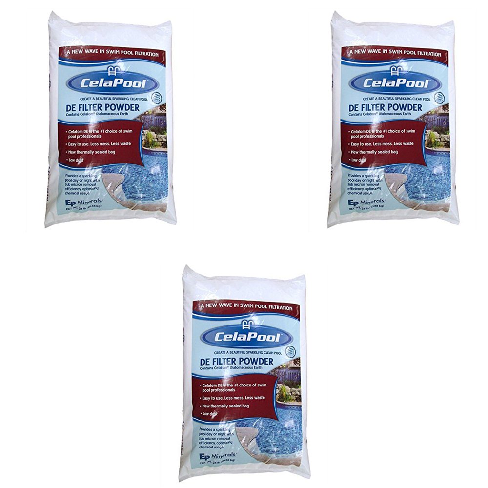 CelaPool Low Dust Swimming Pool DE Filter Media, 6 Pound Single Use Bag