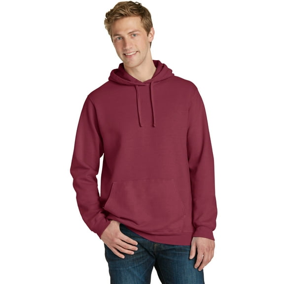 Port & Company PC098H Beach Wash Garment-Dyed Pullover Hooded Sweatshirt, Tidal Wave, 4XL, Mens Hoodies and Sweatshirts