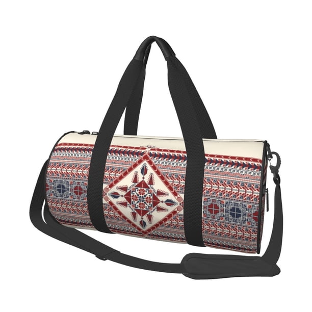 Easygdp Fashion Tatreez Bolsa de Viaje, Bolsa de Mano, Bolsa de Gimnasio, Bolsa de Equipaje para Viaje