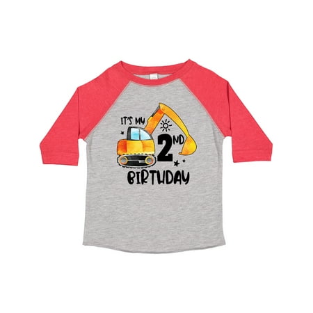

Inktastic Construction Truck It s My 2nd Birthday Gift Toddler Boy or Toddler Girl T-Shirt