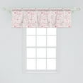 thumbnail image 2 of Ambesonne Love Window Valance, Kissing Birds Eros Cats, 54" X 18", Pale Coral Pink Brown, 2 of 3
