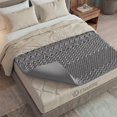 thumbnail image 1 of Colchoneta de Memory Foam con Gel, Sobrecolchón Topper 7 Zonas de Presion, Confort Acolchado, Cama Suave, Soporte Premium para Espalda, Protector de colchones 5 cm (Matrimonial, Azul), 1 of 8