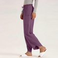 thumbnail image 5 of Womens Casual Wide Leg Long Sweatpants, Women Solid Color Comfy Soft Pants, Workout Gym Sports Clothes Spring Ladies Comfy Plus Size Trendy Outfits Lightweight Cute Fashion Dressy Clothes Coffee, 5 of 6