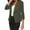 Green, variant on Women's Solid Color Long Sleeve Simple Thin Women's Small Suit Women's Coat Khaki 3XL