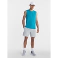 thumbnail image 2 of Athletic Works Men's and Big Men's Tri-Blend Active Shorts, 7" Inseam, Sizes XS-5XL, 2 of 5