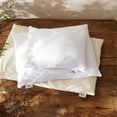 thumbnail image 3 of Bucky Natural Bedding Collection Bed Pillow Cover, Quilted White, 20x15", 3 of 3