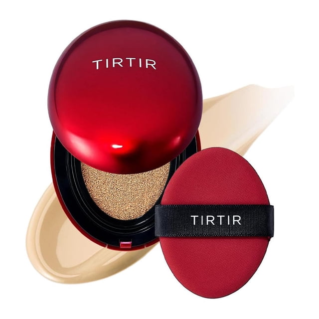 TIRTIR – Mask Fit Red Cushion 18 g – TONO 24W SOFT BEIGE – Base de maquillaje de alta cobertura cushion – larga duración hasta 72 h – acaba