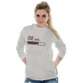 thumbnail image 5 of Romantic Geek Gamer Love Loading Cute Women's Long Sleeve T Shirt Brisco Brands S, 5 of 6