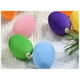 thumbnail image 4 of Flocked Easter Eggs Ornaments Large,Felted Easter Eggs,Pastel Felted Eggs Easter Eggs Hanging Ornaments for Easter Basket Stuffers Spring Party Decor Garland Crafts,Easter Basket Essentials,12pc, 4 of 9