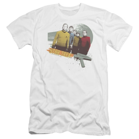 Star Trek Strange New Worlds Premium Canvas Adult Slim Fit 30/1 T-Shirt White