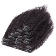 thumbnail image 2 of Extensions de Cheveux Humains Afro Kinky Curly Double Wweft Clip Full Head pour Femmes, 2 of 6