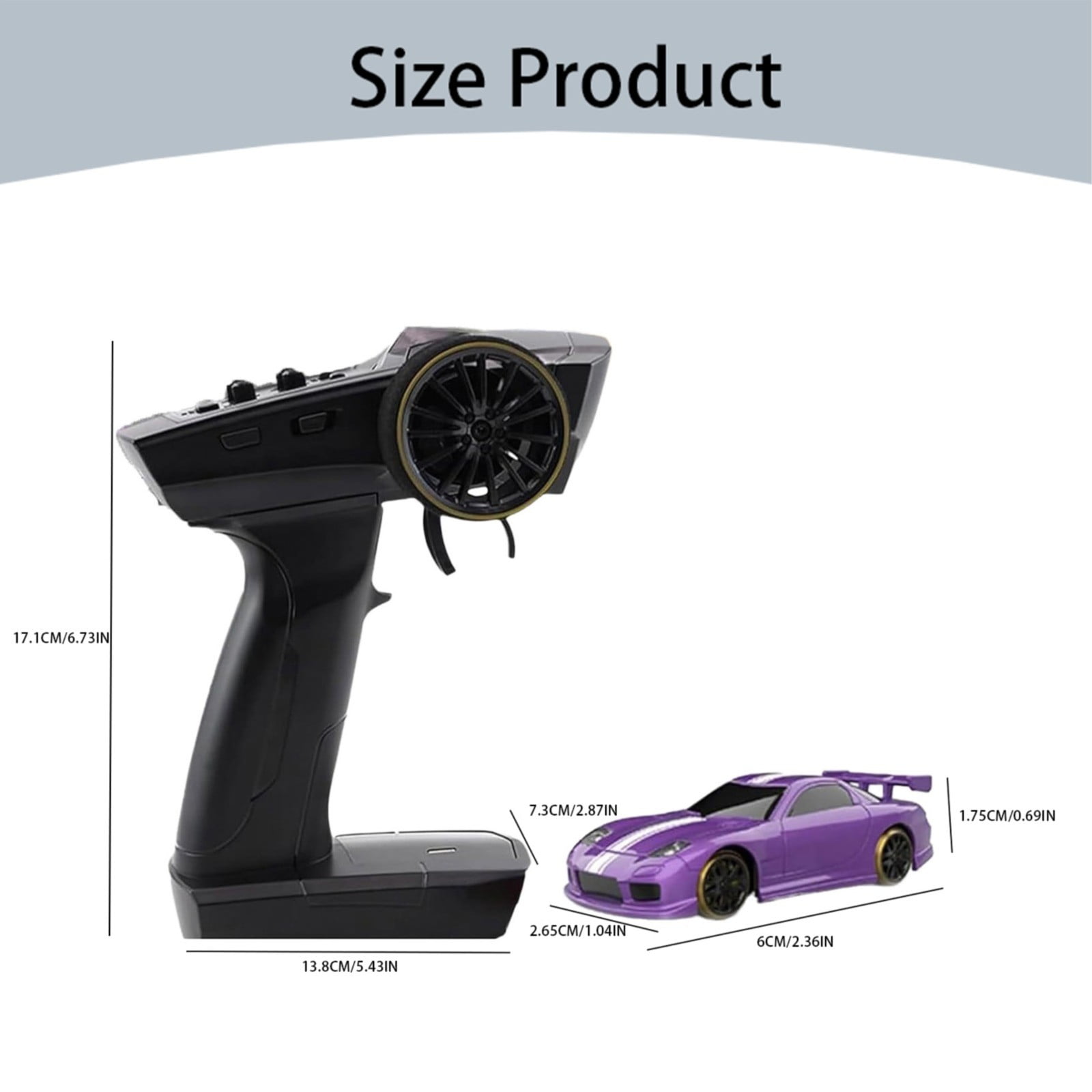 BJBSJSZ Drift RC Car with Gyro, Mini Slide Drift Rc Car, Rc Drift Car Remote Drift Car with Mini Lights System, Mini Drifty Boyz Mini with Underglow