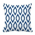 thumbnail image 1 of Funda de almohada ABPHQTO de Tela Tradicional Ikat Azul Blanco Protector de almohada Cama 50x50 cm, 1 of 1