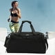 thumbnail image 1 of Maleta de viaje, bolso de gimnasia, maleta con ruedas, impermeable, separación húmeda y seca, de moda, gran capacidad, negro, 1 of 9