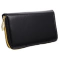 thumbnail image 1 of Estuche de transporte para tijeras de peluquero, bolsa de cuero sintético para peluquería con 2 fundas, 1 of 4