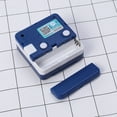 thumbnail image 2 of RUNROTOO Blue Portable Square Clock for Time Display Made of Plastic and Quartz Ideal Mini Size, 2 of 3