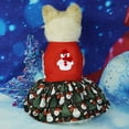 thumbnail image 3 of Pet Christmas Dress Dogs Charming Applique Design Stand Out in Photos Easy to Wear Clean Durable Washable Festive  Costume, 3 of 10