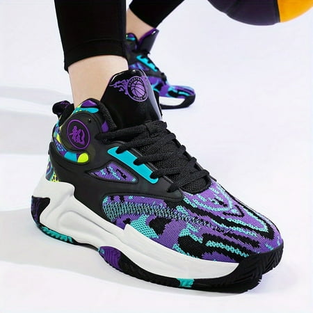 

Men s Shock-Absorbing Basketball Shoes Durable Non-Slip Athletic Shoes For Youth Teenager