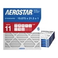 thumbnail image 1 of Aerostar 19.875x21.5x1 MERV 11 Air Filter, 6 Ct, ACTUAL SIZE (19.875 x 21.50 x 0.75), HVAC, Air Conditioning & Furnace Filter for Dust, Pet Dander, S, 1 of 8