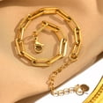 thumbnail image 4 of MYG Bracelets en Acier Inoxydable pour Femmes Chaîne à Maillons Mode Bijou Charme, 4 of 8