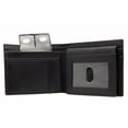 thumbnail image 4 of Men's Black Bifold Wallet Hipster Hidden Key Holder Real Calf Leather by Juzar Tapal Collection, 4 of 9