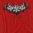 thumbnail image 2 of Batman Gotham Shield Women's T Shirt, Red, Large, 2 of 6