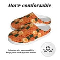 thumbnail image 6 of Fotbe Ramen Noodle Soup Pattern Women's Fuzzy Curly Fur Memory Foam Loafer Slippers Indoor Outdoor Slippers Winter Home Shoes-42/43, 6 of 7