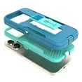 thumbnail image 5 of CoverON For Apple iPhone 15 Pro Phone Case, Military Grade Heavy Duty Full Body Kickstand Cover, Turquoise, 5 of 8