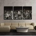 thumbnail image 2 of wall26 Canvas Print Wall Art Set Aerial View of New York City Skyline Panorama Architecture &amp; Maps Cityscape Photography Realism Rustic Relax/Calm for Living Room, Bedroom, Office - 24"x36&q, 2 of 4