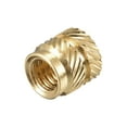 thumbnail image 4 of Unique Bargains Knurled Insert Nut M4 x 6mm L x 6mm OD Female Thread Brass Embedding Nut 60 Pack, 4 of 5