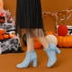 thumbnail image 2 of Botines Tacón De Bloque Con Volantes Allegra K Cielo azul 36, 2 of 7