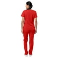 thumbnail image 2 of Adar Pro Breakthrough Plus Scrub Set For Women - Enhanced V-Neck Top & Multi Pocket Pants - 4400 - Apple - 2X, 2 of 7