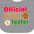 thumbnail image 4 of Inktastic Official Cookie Tester Christmas Cookies Boys or Girls Baby Bib, 4 of 4
